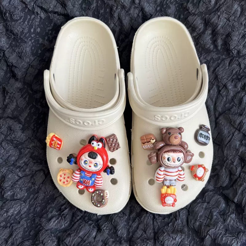 Labubu Shoe Charms – 3D Resin Jibbitz for Hole-Style Shoes
